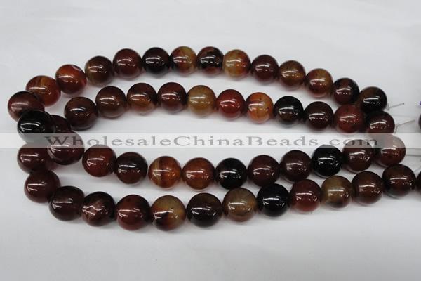 CRO436 15.5 inches 16mm round agate gemstone beads wholesale