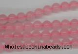 CRO48 15.5 inches 6mm round rose quartz beads wholesale