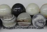 CRO481 15.5 inches 18mm round agate gemstone beads wholesale