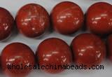 CRO483 15.5 inches 18mm round red jasper beads wholesale