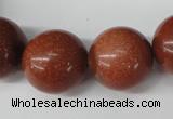 CRO543 15.5 inches 20mm round goldstone beads wholesale