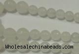 CRO712 15.5 inches 6mm – 14mm faceted round candy jade beads