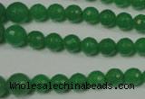 CRO717 15.5 inches 6mm – 14mm faceted round candy jade beads