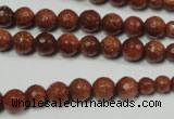 CRO736 15.5 inches 6mm – 14mm faceted round goldstone beads