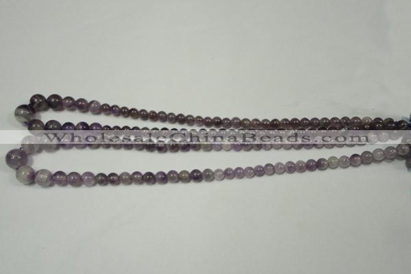 CRO755 15.5 inches 6mm – 14mm round amethyst beads wholesale