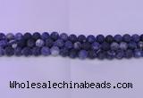 CRO800 15.5 inches 4mm round matte sodalite gemstone beads