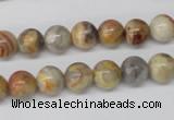 CRO84 15.5 inches 8mm round crazy lace agate beads wholesale