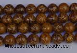 CRO880 15.5 inches 4mm round elephant blood stone beads