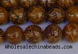 CRO883 15.5 inches 10mm round elephant blood stone beads