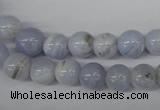 CRO89 15.5 inches 8mm round blue lace agate beads wholesale