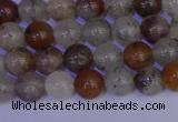 CRO891 15.5 inches 6mm round mixed lodalite quartz beads wholesale