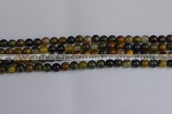 CRO902 15.5 inches 8mm round golden pietersite beads wholesale