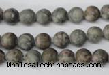 CRO95 15.5 inches 8mm round Chinese leopard skin jasper beads wholesale