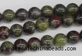 CRO97 15.5 inches 8mm round dragon blood jasper beads wholesale