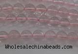 CRQ120 15.5 inches 4mm round natural rose quartz beads wholesale