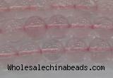 CRQ122 15.5 inches 8mm round natural rose quartz beads wholesale