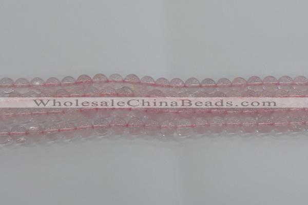 CRQ122 15.5 inches 8mm round natural rose quartz beads wholesale