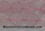 CRQ124 15.5 inches 12mm round natural rose quartz beads wholesale