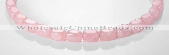 CRQ13 10*14mm cuboid A grade natural rose quartz beads Wholesale