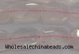 CRQ165 15.5 inches 12*16mm faceted rectangle natural rose quartz beads