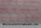 CRQ181 15.5 inches 6mm round matte rose quartz beads wholesale