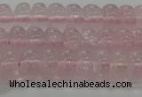 CRQ188 15.5 inches 6*10mm rondelle natural rose quartz beads