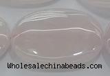 CRQ238 15.5 inches 30*40mm oval rose quartz beads wholesale