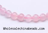 CRQ25 15.5 inches 4mm round natural rose quartz beads Wholesale