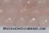 CRQ291 15.5 inches 10mm faceted round rose quartz gemstone beads