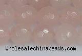 CRQ292 15.5 inches 12mm faceted round rose quartz gemstone beads