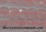 CRQ365 15.5 inches 8*8mm faceted square rose quartz beads