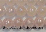 CRQ504 15.5 inches 12mm round AB-color rose quartz beads