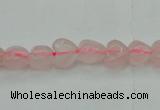 CRQ630 15.5 inches 8*8mm heart rose quartz beads wholesale