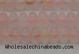 CRQ682 15.5 inches 5*8mm rondelle rose quartz beads wholesale