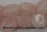 CRQ699 15.5 inches 13*18mm - 15*25mm nuggets rose quartz beads