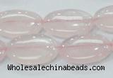 CRQ78 15.5 inches 13*25mm oval natural rose quartz beads wholesale