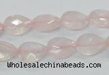 CRQ86 15.5 inches 10*14mm faceted teardrop natural rose quartz beads