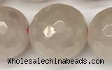 CRQ868 15 inches 12mm faceted round AB-color rose quartz beads