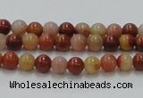 CRS02 15.5 inches 6mm round rainbow stone beads wholesale