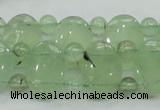 CRU135 13*18mm oval & round double drilled green rutilated quartz beads