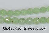 CRU200 15.5 inches 6mm faceted round green rutilated quartz beads