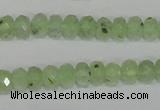 CRU206 15.5 inches 5*8mm faceted rondelle green rutilated quartz beads