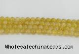 CRU660 15.5 inches 8mm round golden rutilated quartz beads