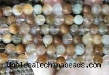 CRU945 15.5 inches 8mm round mixed rutilated quartz beads