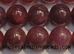 CRZ1009 15.5 inches 7mm - 7.5mm round AA grade natural ruby beads