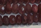 CRZ1022 15.5 inches 4*6mm faceted rondelle A+ grade ruby beads