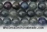 CRZ1160 15.5 inches 5mm round ruby sapphire gemstone beads