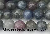 CRZ1162 15.5 inches 7mm round ruby sapphire gemstone beads