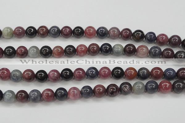 CRZ802 15.5 inches 10mm round natural ruby sapphire beads