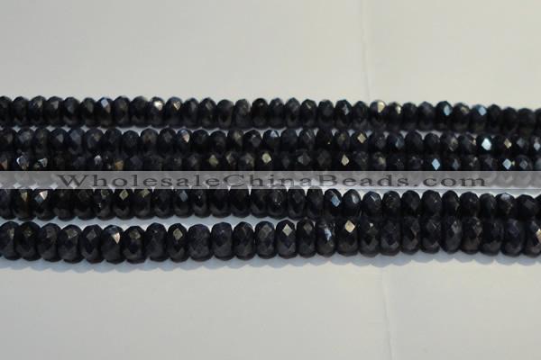 CRZ981 15.5 inches 5*7mm faceted rondelle A+ grade sapphire beads